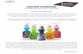 JAPAN RAMUNE Ramune - Product Detail.pdf · Carbonated Soft Drink Recommended for > Parties > Pubs > Drink Bars > College Canteen > Cafes Details > Presentation: Glass Bottlemade
