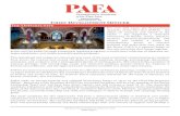 WWW PAFA ORG PHILADELPHIA, PA CHIEF DEVELOPMENT … · PAFA has achieved over ninety-two percent of its goal with the support of 219 individuals, foundations, and corporations, 152