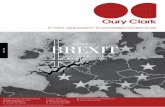 GUIDE TO BREXIT - Oury Clark · GUIDE TO BREXIT REFERENDUM ON THE UK’S MEMBERSHIP OF THE EU !e Brexit process started on 20 February 2016 when then Prime Minister David Cameron