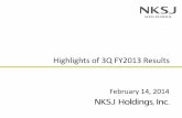 Highlights of 3Q FY2013 Results NKSJ Holdings2014/02/14  · Domestic P&C insurance (1) - Overview of 3Q FY2013 Results Sum of two companies Sompo Japan Nipponkoa Apr-Dec 2012 Apr-Dec