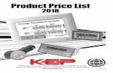 2018 - KEP Downloadskepdownloads.com/pricing/Price_List_web.pdf · 2020. 4. 15. · Kessler-Ellis Products • 800-631-2165 2018 Price List • 1 Email orders to orders@kep.com NOTE: