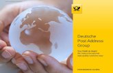 Deutsche Post Address Group€¦ · Grow: Assist you to grow the existing business and to establish new markets. Introduction: Understanding your background and your current challenges.