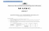 SSLC MUSIC 2017 FINAL · 4|SSLC 5. Construct an ascending major scale in minims with four sharps. Add flats appropriately. Mark the intervals. 6. Name the following intervals e.g.