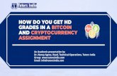How do you get HD grades in a Bitcoin and Cryptocurrency assignment?