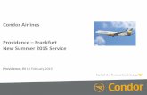Condor Airlines Providence Frankfurt New Summer 2015 Service 2015. 2. 20.آ  Lufthansa Scandinavian Airlines