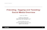 Friending, Tagging and Tweeting: Social Media Overview 2020. 1. 6.آ  This is MoFo. 1 Friending, Tagging