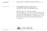 GAO-09-109 Immigration Enforcement: Better Controls Needed ... · Needed over Program Authorizing State and Local Enforcement of Federal Immigration Laws GAO-09-109 . What GAO Found