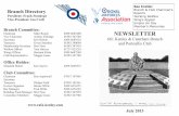 See Inside: Branch Directory Branch & Club Chairman’s · 2017. 6. 23. · Schoolboy Memories cont’d. Squadrons former Battle of Britain blast pens on the ... fire Mk. 22, serial