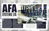 SYSTEMS LTD....AFA SYSTEMS LTD. LEADER IN INNOVATIVE AUTOMATED PACKAGING SYSTEMS AFA SYSTEMS LTD. F amily owned and operated, AFA Systems Ltd. (AFA) is a secondary packaging machinery