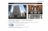 LANDMARK DESIGNATION REPORT - Chicago · Automobile Association (AAA), the club played a major role locally in lobbying for the implementation of improvements proposed in Daniel Burnham