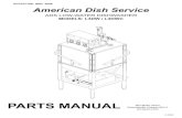 EFFECTIVE: MAY, 2008 American Dish Servicetcdparts.com/manuals/ADS-LTEMP-L-SERIES-07142016135127.pdf · Req. Description 1 085-6152 1 Hood Weldment 2 085-6146 1 Tray Track Weldment