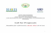 Call for Proposals - UNDP...The proposal should focus on one the following thematic areas: (1) Human rights and gender equality: Rwanda ratified a great number of human rights treaties
