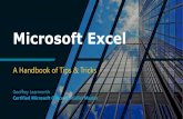 Microsoft Excel - Geoffrey Learmonth Excel Handbook.pdf · 9 Lookup & Reference Functions •VLOOKUP is perhaps the most common and useful function in Excel •It allows you to cross