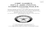 CMP GAMES RIFLE AND PISTOL COMPETITION RULESold.thecmp.org/wp-content/uploads/CMPGamesRules.pdf · Issued Military Rifle (Garand, Springfield, Vintage Military Rifle, M1 Carbine,