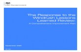 The Response to the Windrush Lessons Learned Review · Windrush Lessons Learned Review-related activities including the re-launch of a department-wide Risk and Assurance Forum. This