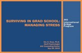 SURVIVING IN GRAD SCHOOL: JHU International MANAGING ......JHU. International Bridge Program. SURVIVING IN GRAD SCHOOL: MANAGING STRESS . Eric D. Rose, Ph.D. Staff Psychologist. JHU