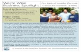 Our Lady of Lourdes Convent Waste Wise Business Spotlight · Our Lady of Lourdes Convent 77 Locust Ave, San Rafael, A 94901 Nestled between redwoods and beautiful gardens, Our Lady