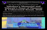 Yahshua’s Memorial and Yahweh’s Feast of Passover ... · 2/20/2020  · & Unleavened Bread, 2020. Depending on the sighting of the green ears of barley and the First New Moon:--Yahshua’s