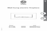 Wall hung electric fireplace - Free Instruction Manualsfree-instruction-manuals.com/pdf/pa_2282436.pdf · - The appliance must be placed at a minimum distance of one metre from flammable