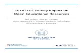 2018 USG Survey Report on Open Educational Resources€¦ · Educational Resources in the U.S. Higher Education, 2017” (Seaman & Seaman, 2017) as well as other surveys produced