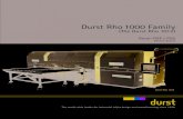 Durst Rho 1000 Family · 2017. 5. 31. · Durst Rho 1012 and 1030 Introducing the new Durst Rho 1012 and 1030. Part of the Rho 1000 Family. The Rho 1000 family is the flagship of