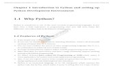 ecesem7.files.wordpress.com · Chapter 1 Introduction to Python and setting up Python Development Environment 1.1 Why Python? Python is considered as one of the most versatile programming