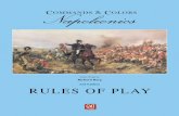 2nd Edition RULES OF PLAY · creating a “fog of war.” The battle dice resolve combat quickly and efficiently. Commands & Colors: Napoleonics introduces ... place a sticker on