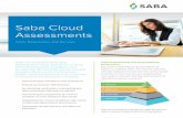 Saba Cloud Assessments...good assessments. With a variety of question types, multiple delivery options and a high degree of automation, Saba Cloud Assessments support many different
