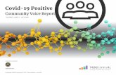 Community oice Report€¦ · Community oice Report Covid-19 Positive DISEASE CATEGORY ... — Community Member Masks (2986 all-time mentions/1348 mentions in the last month) were