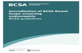 Accreditation of BCSA Bowel Scope screening endoscopists ...€¦ · The NHS Bowel Cancer Screening Programme (NHS BCSP) commenced in July 2006. Owing to the known variability in