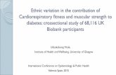 Ethnic variation in the contribution of Cardiorespiratory ... · Valencia Spain, 2015 . ... To determine the extent to which ethnic differences in fitness and muscle strength might