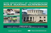 OHIO DEPARTMENT OF TRANSPORTATION RULE MAKING … · 08/09/2017  · in the rule making process. If there are any questions about the Department and its procedures for rule making,