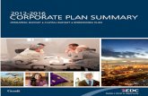 2012-2016 CORPORATE PLAN - Export Development Canada · 2012-2016 Corporate Plan. Financial sustainability is one of the four core dimensions of EDC’s business included in our new