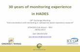 30 years of monitoring experience in HADESSuccesful deployment of multifilter piezometer •installation adapted to Boom Clay characteristics - self sealing, no packers needed •due