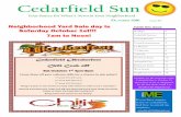 Cedarfield Suncedarfieldpark.com/images/10_2016_Cedarfield_Sun.pdf · RODAN + FIELDS PREMIUM SKIN CARE Baby Sitting—My name is Nikki Rowe and I am 26 years old. I am available for