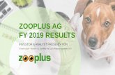 ZOOPLUS AG FY 2019 RESULTS · 3/25/2020  · 1) Total net market = online + offline market, based on Euromonitor International 2020 and management estimates; 2) change vs . prior