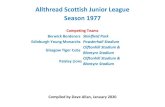 Allthread Scottish Junior League Season 1977 · 2020. 9. 22. · Paisley Supporters' Club Shield (for Rookie Of The Year) Tim Nichol (Berwick) Watson Family Shield (for Personality