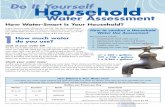 Household Water Assessment Do It Yourself Worksheet …• Don’t over water your lawn. To promote strong root growth and drought tolerance in plants, water deeply and infrequently.