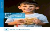 Food Procurement Annual Report 2013 · Food Procurement Annual Report 2013 1 WFP Procurement Mission Statement “To ensure that appropriate commodities are available to pre-qualified