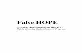 False HOPE - NHLP | Advancing Housing Justice · This report, False HOPE, was prepared by the National Housing Law Project together with the Poverty & Race Research Action Council,