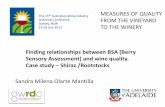 Finding relationships between BSA (Berry Sensory ......• Shiraz in McLaren Vale, (D.V.C.S, 2006) • Semillon in Waite campus (Lohitnavy et al, 2009) B erry Col. S weet_P A cid_P