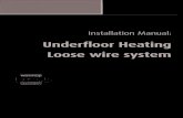 Underfloor Heating Loose wire system - imgix · Install the RCD The electrician must install a dedicated 30 milliamp RCD or use an existing RCD. The electrician may wish to use a