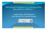 Ayesha Zafar, Afia Mahmood Sana Shams & Dr. Sarmad Hussain · Introduction WordNet is a lexical database Nouns, Verbs, Adj, Adv, are grouped into synsets representing a concept Synsets