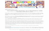 MEDIA RELEASE The Newtown Festival 2019 Program is here! · 2020. 4. 15. · MEDIA RELEASE: For immediate release THE NEWTOWN FESTIVAL 2019 PROGRAM IS HERE And there’s still more