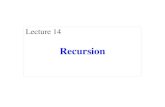 Recursion - cs.cornell.edu...Recursion vs Iteration •Recursionis provably equivalentto iteration §Iteration includes for-loopand while-loop(later) §Anything can do in one, can