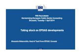 Taking stock on EPSAS developments - Accountancy Europe...eurostat FEE Roundtable Harmonising European Public Sector Accounting Brussels, Tuesday 1 April 2014 Taking stock on EPSAS