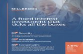 A fixed interest investment that ticks all the boxes · 2020. 5. 23. · A fixed interest investment that ticks all the boxes Security Operating for more than a decade, no investor