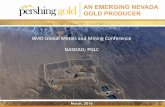 AN EMERGING NEVADA GOLD PRODUCERcontent.stockpr.com/pershinggold/media/8e27ad311e68c21472c7c0… · BMO Global Metals and Mining Conference NASDAQ: PGLC March, 2016. 2 ... world economic
