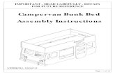 Campervan Bunk Bed Assembly Instructions · 2019/06/11  · Campervan Bunk Bed Assembly Instructions. Page : 2 of 13 Customer Services (01623 727374) Page : 3 of 13 HARDWARE A M6x15