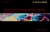 CipherTrust Transparent Encryption · Enterprise digital transformation and increasingly sophisticated IT security threats have resulted in a progressively more dangerous environment